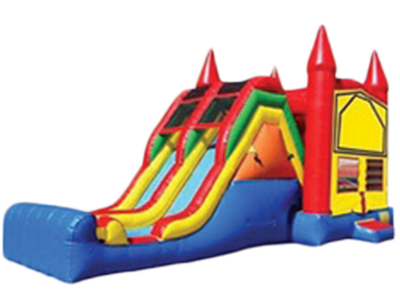 Double Lane Slide And Bouncer Combo #CU3 Double Lane Slide And Bouncer Combo #CU3